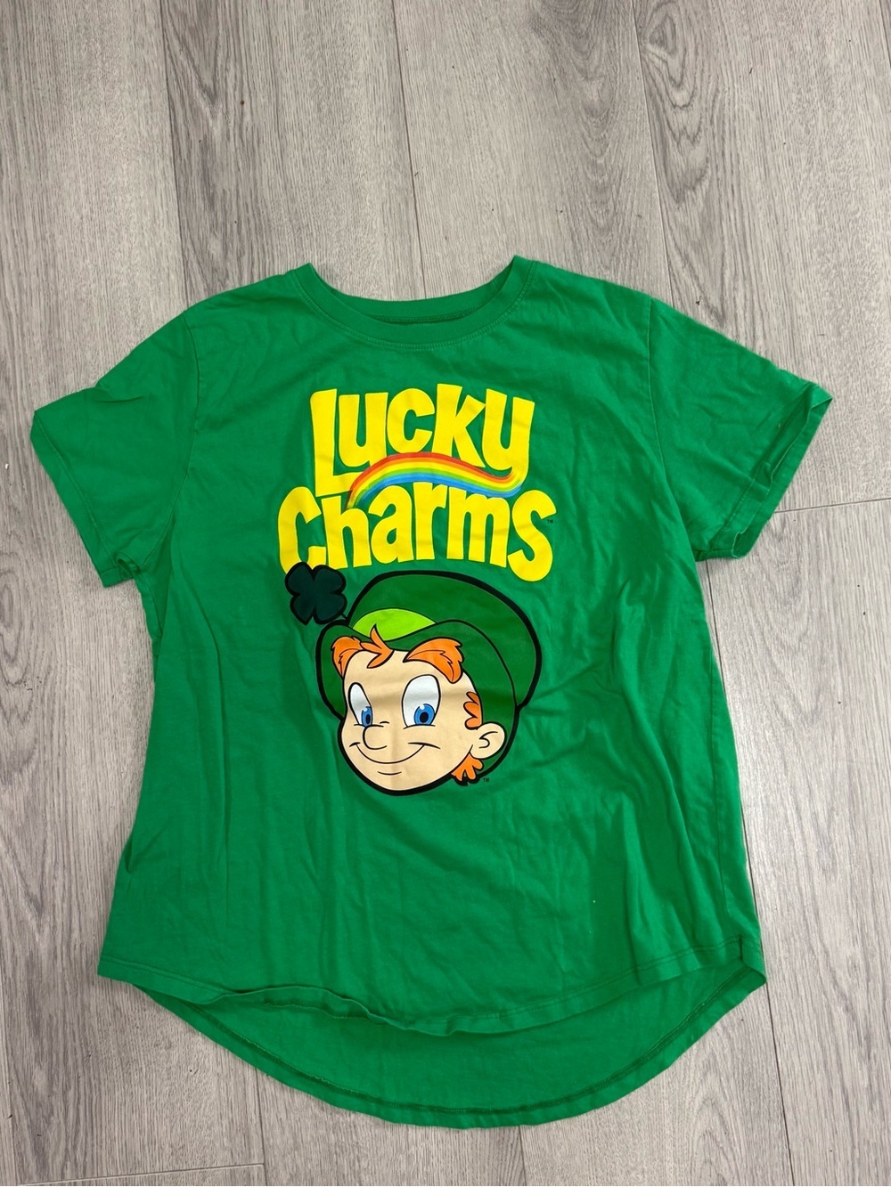 Lucky Charms Green Graphic Tee for Women